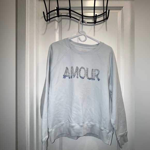 Zadig & Voltaire Tops - Zadig & Voltaire Upper Amour Gradient Strass Sweatshirt Amour light blue